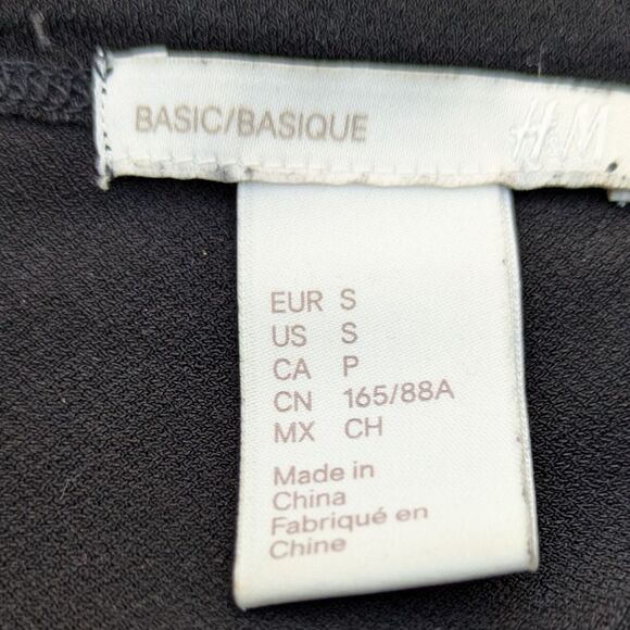 Basic/Basique Black Wrap Dress - Size Small - Picture 4 of 5